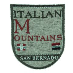 HKM Iron-on patch shield ITALIAN MOUNTAINS - 5pcs