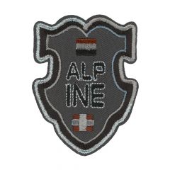 HKM Iron-on patch ALPINE zwart - 5pcs