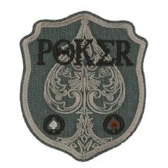 HKM Iron-on patch Poker with spades - 5pcs