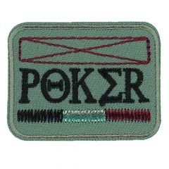 HKM Iron-on patch POKER in rectangle - 5pcs