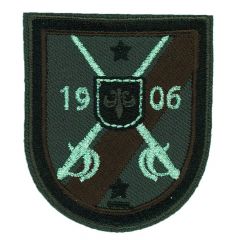 HKM Iron-on patch weapon 1906 w. crossed blue swords - 5pcs