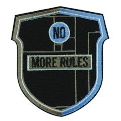 HKM Iron-on patch NO MORE RULES - 5pcs