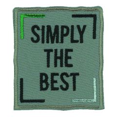 HKM Iron-on patch SIMPLY THE BEST - 5pcs