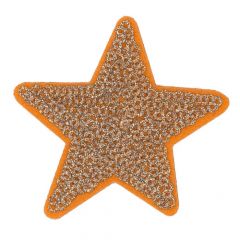 HKM Iron-on patches star sequined 5.8cm - 5pcs
