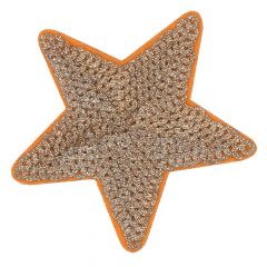 HKM Iron-on patches star sequined 7.8cm - 5pcs