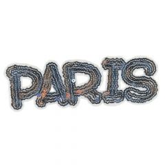 HKM Iron-on patches Paris-London-New York sequined - 5pcs