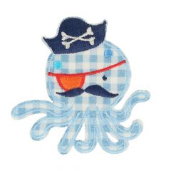 HKM Iron-on patch squid pirat - 5pcs