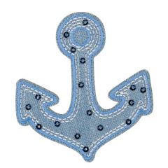 HKM Iron-on patches anchor - 5pcs