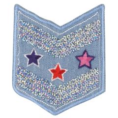 HKM Iron-on patches military arms jeans with stars - 5pcs