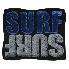 HKM Iron-on patches surf blue - 5pcs