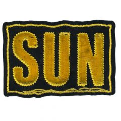 HKM Iron-on patches sun yellow - 5pcs