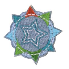 HKM Iron-on patches stars in a circle - 5pcs