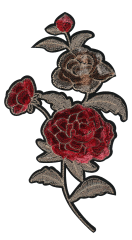 HKM Iron-on patches rose - 5pcs