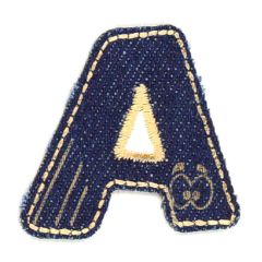 Iron-on patches Letter A-Z jeans - 5pcs