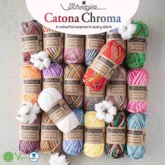 Scheepjes Catona Chroma assortment 5x50g - 20 colours - 1pc