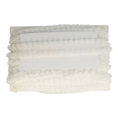 Ruffled organza and lace trim 40mm - 20m - 009