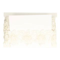 Trim embroidered flowers on tulle - 9.11m - 089