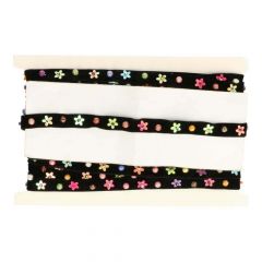 Ribbon with beads and Flower - 9,2m
