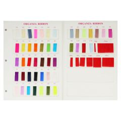 Organza de luxe colour sample card - 1pc