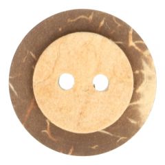 Wooden button Coconut-light 32 - 50pcs
