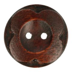 Wooden button flower 90 - 25pcs