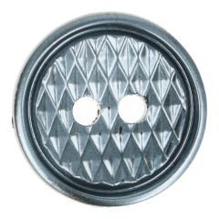 Button with diamond pattern, shiny 30" - 50pcs - 9