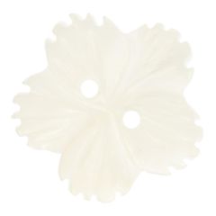 Button mother-of-pearl flower 48 B/W - 30pcs