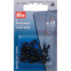 Prym Hooks and eyes for corsets no.13 - 5x6pcs