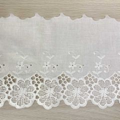 Broderie anglaise 210mm white - 18.4m