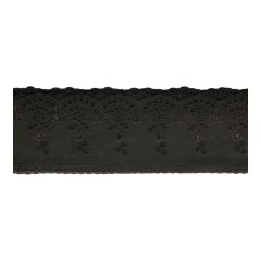 Broderie anglaise 105mm black - 13m