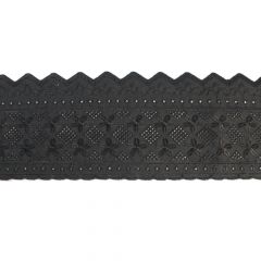 Broderie anglaise 110mm black - 13m