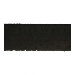 Broderie anglaise 115mm black - 13m