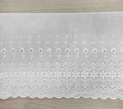 Broderie anglaise 245mm white - 18.4m