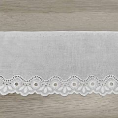 Broderie anglaise 54mm white - 18.4m