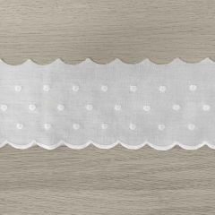 Broderie anglaise lace dot shiny - 18.4m