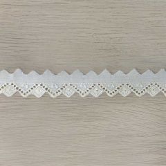 Broderie anglaise shiny 25mm - 18.4m - 089