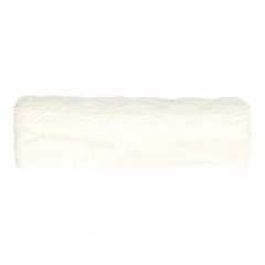 Broderie anglaise trim satin sheen white - 13.8m