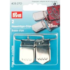 Prym Brace clips 35mm silver - 5x2pcs