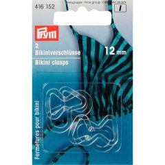 Prym Bikini and belt clasp plastic loop 12mm trans. - 5x2pcs