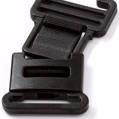 Prym Clip buckle plastic 25mm black - 5x2pcs