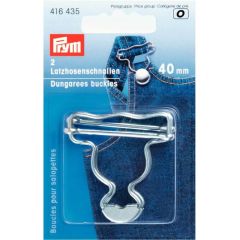Prym Dungarees buckles 40mm silver - 5x2pcs