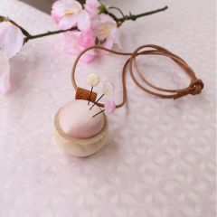 Cohana Sakura Ohajiki pincushion necklace pink - 1pc