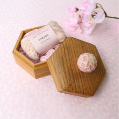 Cohana Sakura Temari yarn in wooden box - 1pc