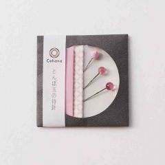 Cohana Sakura glass-head sewing pins 0.50x37mm pink - 1x3pcs