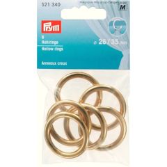 Prym Curtain rings 26-35mm gold - 5x6pcs