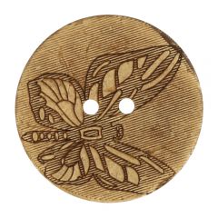 Button Coconut lasered butterfly 32"-70" - 30-50pcs