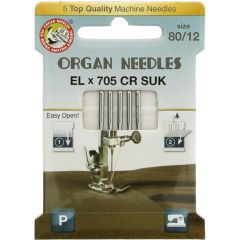 Organ Needles Eco-pack ELX705 chrome SUK 5 needles - 20pcs