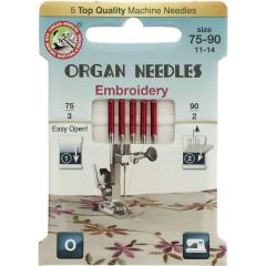 Organ Needles Eco-pack embroidery 5 needles - 20pcs