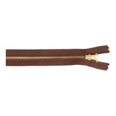 Pants zipper no.5 copper 22cm - 10pcs