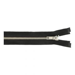 Separating zipper 25-100cm nickel - 5pcs - 580